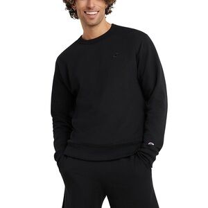 Champion Men's Classic Black Crewneck Sweater